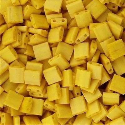 Miyuki Tila Beads TL2311 - Matted Opaque Canary,