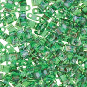 Miyuki Half Tila Beads HTL4507 - Picasso Transparent Green