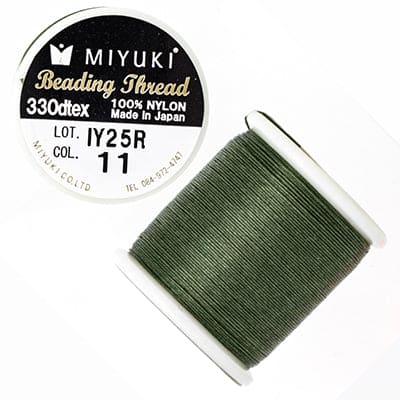Miyuki Beading Thread-50 Meter Spool-Color 11 Green