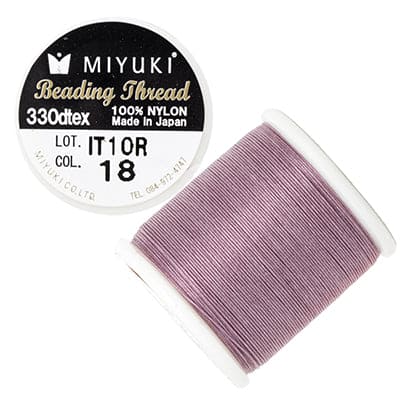 Fil Miyuki Couleur 18 Rose ,Fil nylon original Miyuki, livré par 50 mètres sur bobine