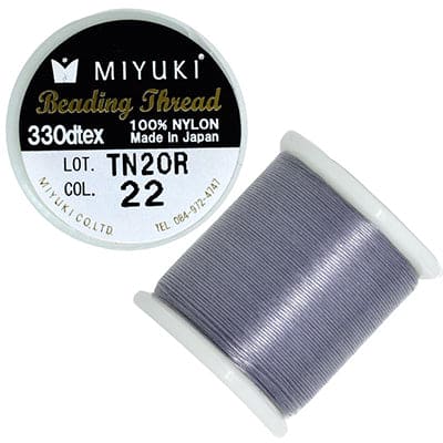 Miyuki Thread Color 1 Blanc ,Fil nylon original Miyuki, livré par 50 mètres en bobine