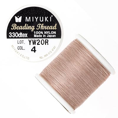 Miyuki-Garnfarbe 4 - Blush, Miyuki-Original-Nylongarn, Lieferung zu 50 Metern auf einer Spule