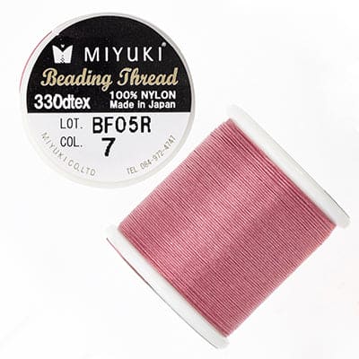 Miyuki Beading Thread-50 Meter Spool-Color 7 Pink