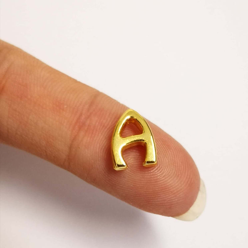 NEW!!! 24Kt Gold Plated Initial Charms, Gold Alphabet Letter Charms