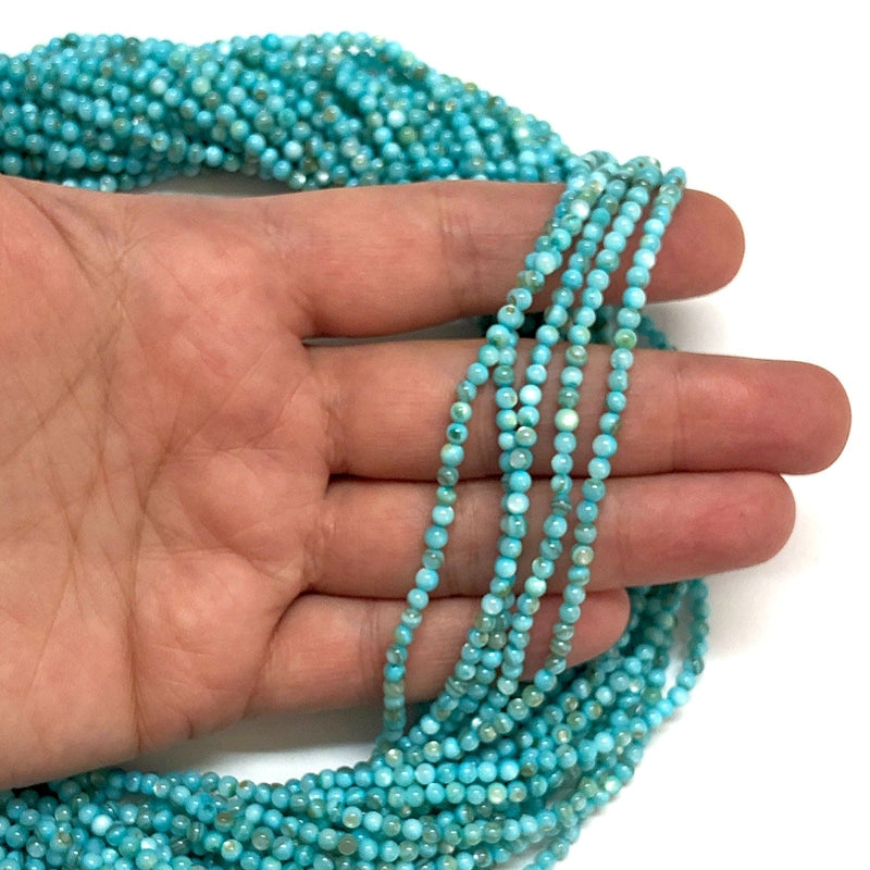 Mother of Pearl Colored 3mm Smooth Round Beads