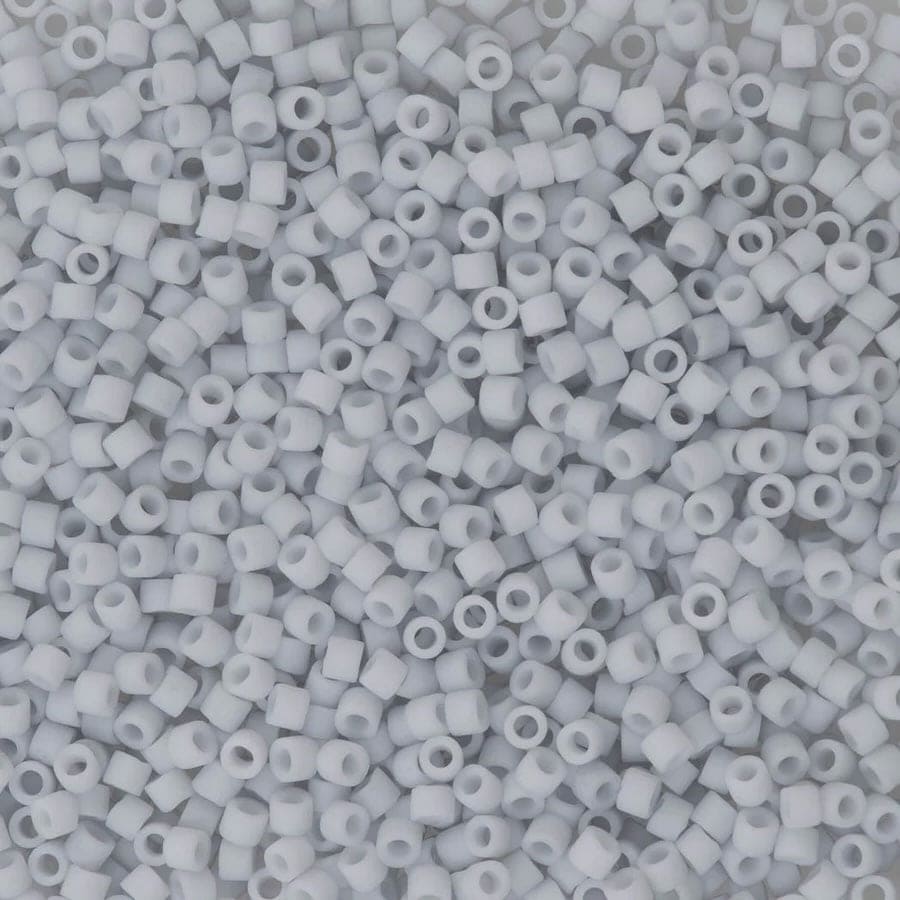 DB0357-1 Matted Opaque Pale Blue Grey, Miyuki Delica 11/0
