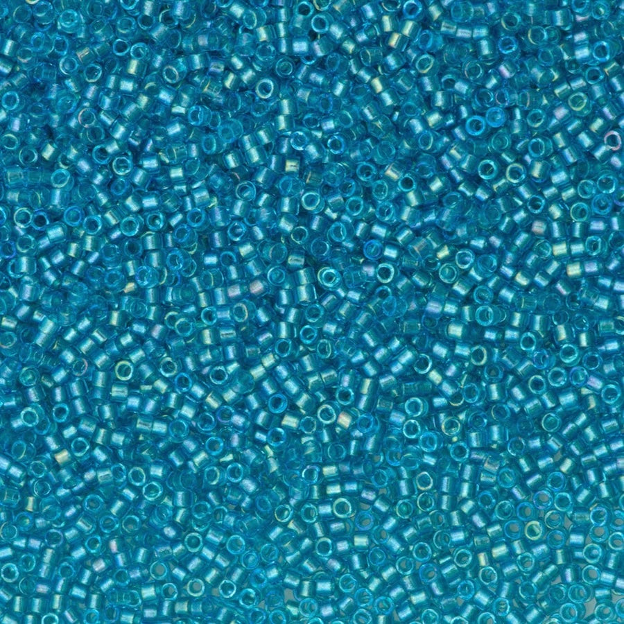 DB2382 Fancy Lined Aqua, Miyuki Delica 11/0