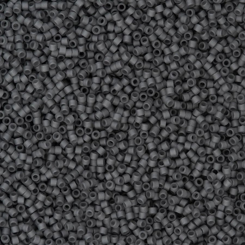 DB2406 - Matte Transparent Charcoal, Miyuki Delica 11/0