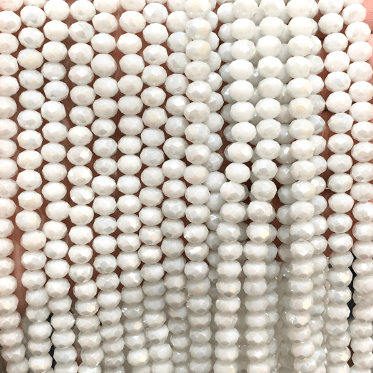Perles rondelles à facettes en cristal 6mm, PBC6C40