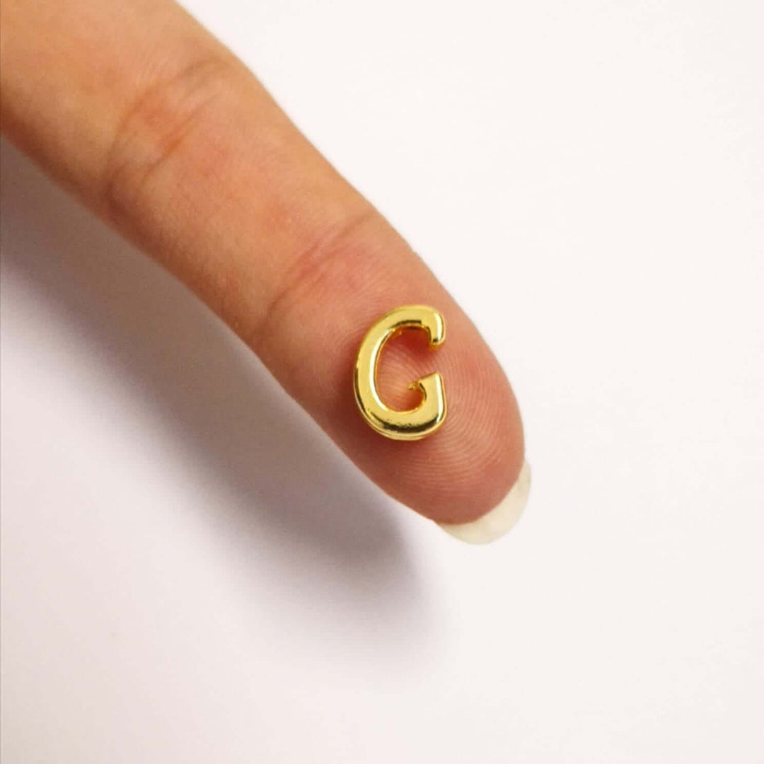 NEW!!! 24Kt Gold Plated Initial Charms, Gold Alphabet Letter Charms