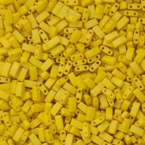 Miyuki Half Tila Beads HTL2311  Matted Opaque Canary