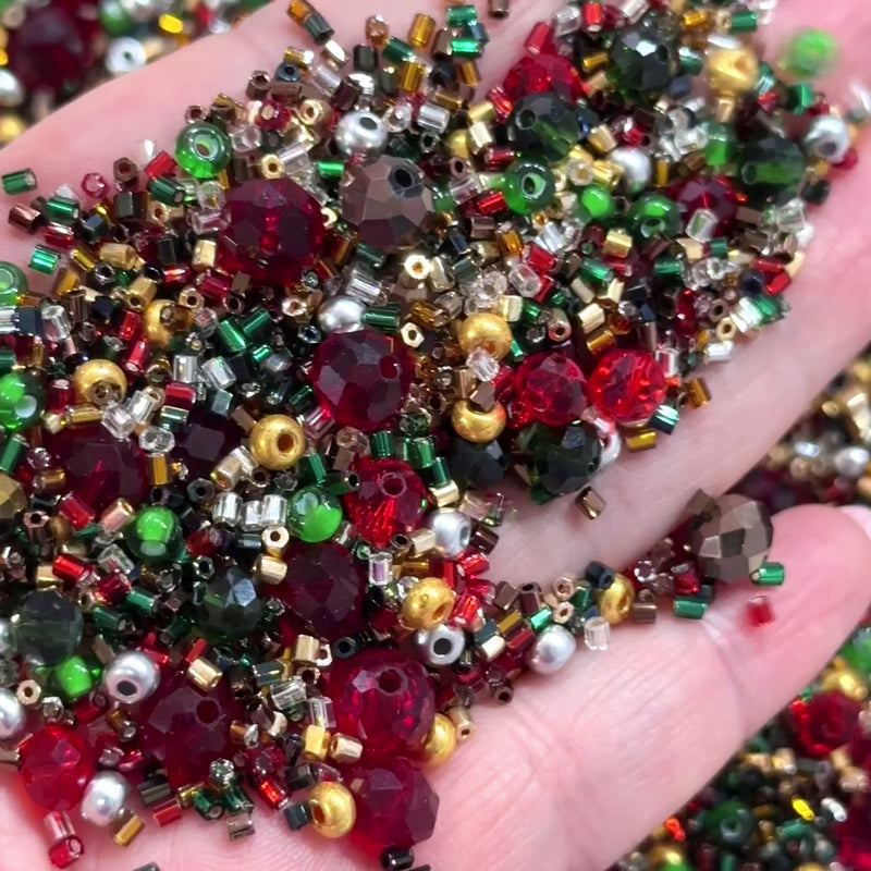 Winter Wonderland Sparkle Bead Mix (100g Pack) - Various Sizes
