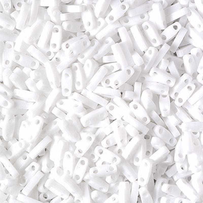 Miyuki Quarter Tila Beads 0402 Blanc Opaque,