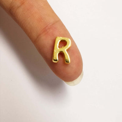 NEW!!! 24Kt Gold Plated Initial Charms, Gold Alphabet Letter Charms