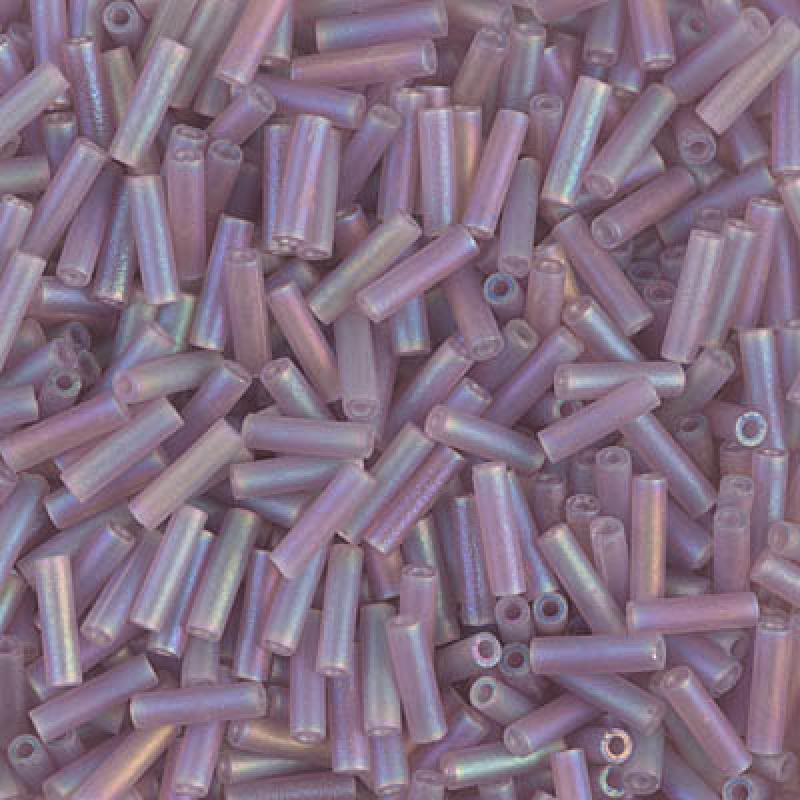 Miyuki Bugles size 3mm 0142 Transparent Matte Light Amethyst AB 10 grams