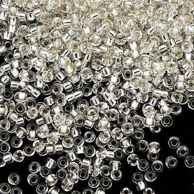 Miyuki Seed Beads 15/0, 0001 -Silver Lined Crystal , 10 Gr £2.25