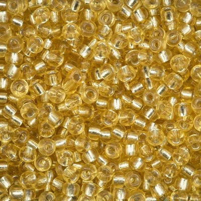 Miyuki Seed Beads 6/0  Silver Lined Light Gold 0002 £2