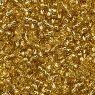 Miyuki Seed Beads 6/0  Silver Lined Gold 0003 £2