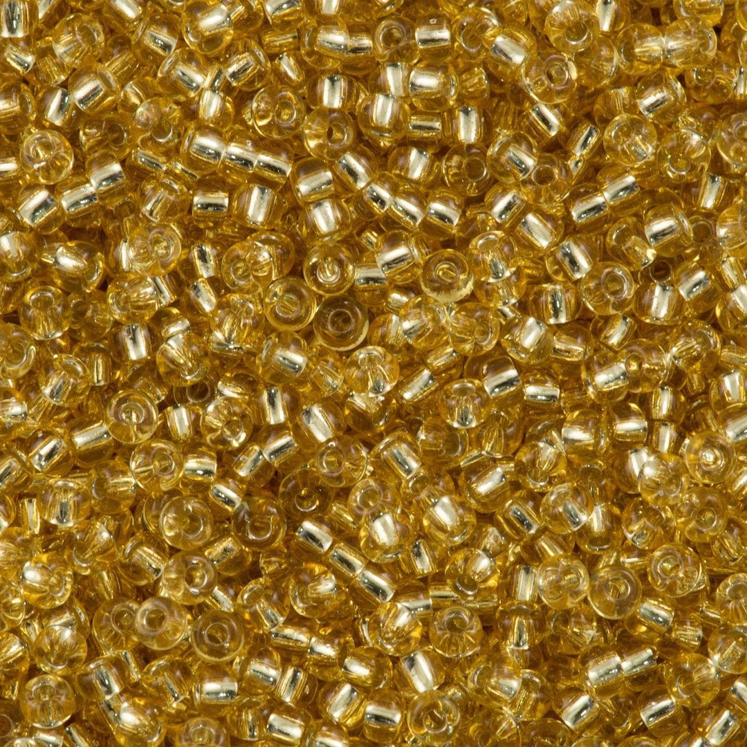 Miyuki Seed Beads 8/0 Silver Lined Gold , 0003