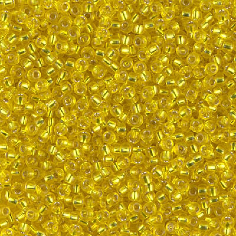 Miyuki Seed Beads 11/0 Silver Lined Yellow, 0006-NEW!!!