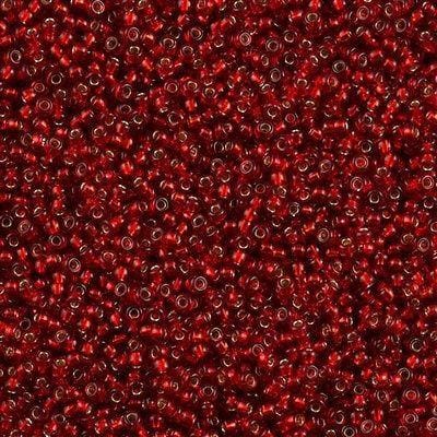 Miyuki Seed Beads 8/0 Silver Lined Ruby, 0011