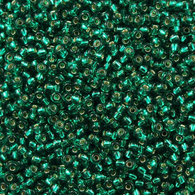 Miyuki Seed Beads 11/0 Emerald Silver Lined , 0017-NEW!!!£1.5