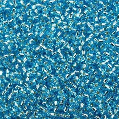 Miyuki Seed Beads 8/0 Silver Lined Aqua , 0018 £2.5