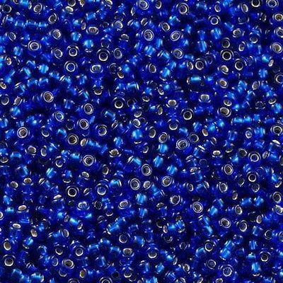 Miyuki Seed Beads 15/0, 0020 - Cobalt Silver Lined, 10 Gr £2.25