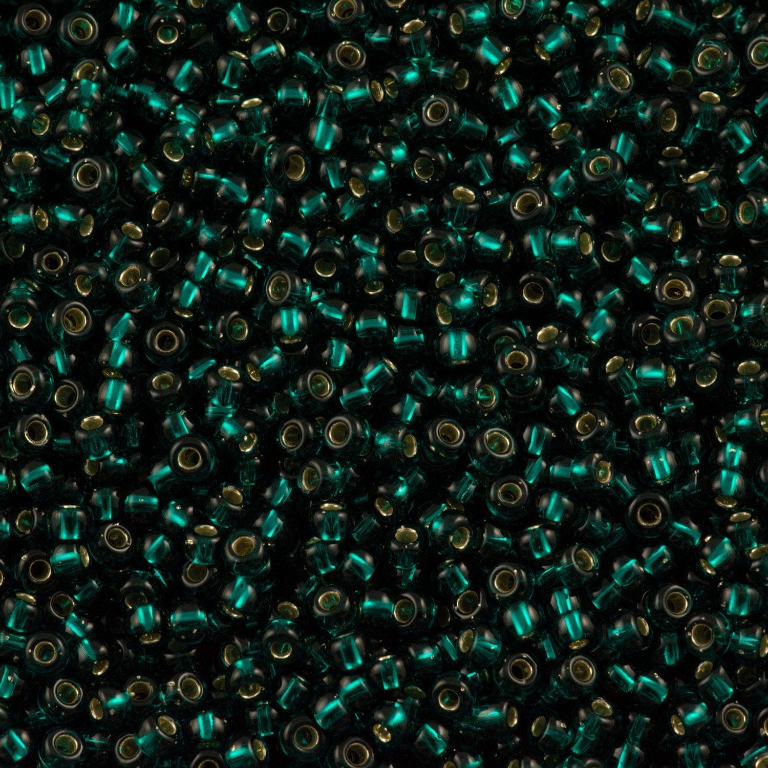 Miyuki Seed Beads 8/0 Silver Lined Dark Teal , 0030