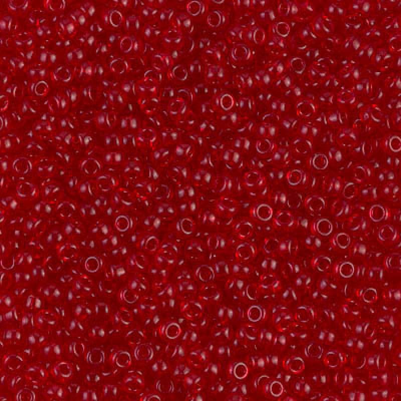 Miyuki Seed Beads 6/0 Transparent Ruby 0141