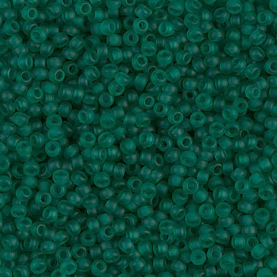 Miyuki Seed Beads 11/0 Matted Transparent Emerald  ,0147F-NEW!!!£1.75