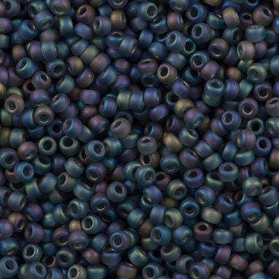 Miyuki Seed Beads 8/0 Transparent Matte Grey AB, 0152FR