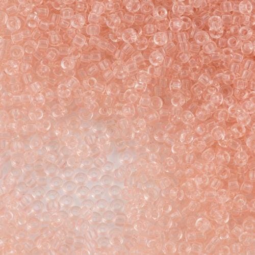 Miyuki Seed Beads 8/0 Transparent Light Tea Rose, 0155