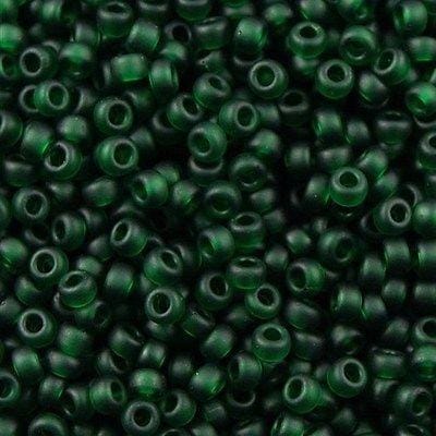 Miyuki Seed Beads 11/0 Matted Transparent Dark Emerald ,0156F-NEW!!!