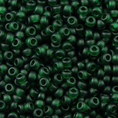 Miyuki Seed Beads 11/0 Matted Transparent Dark Emerald  ,0156F-NEW!!!£1.5