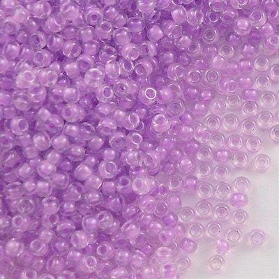 Miyuki Seed Beads 8/0 Orchid Lined Crystal, 0222