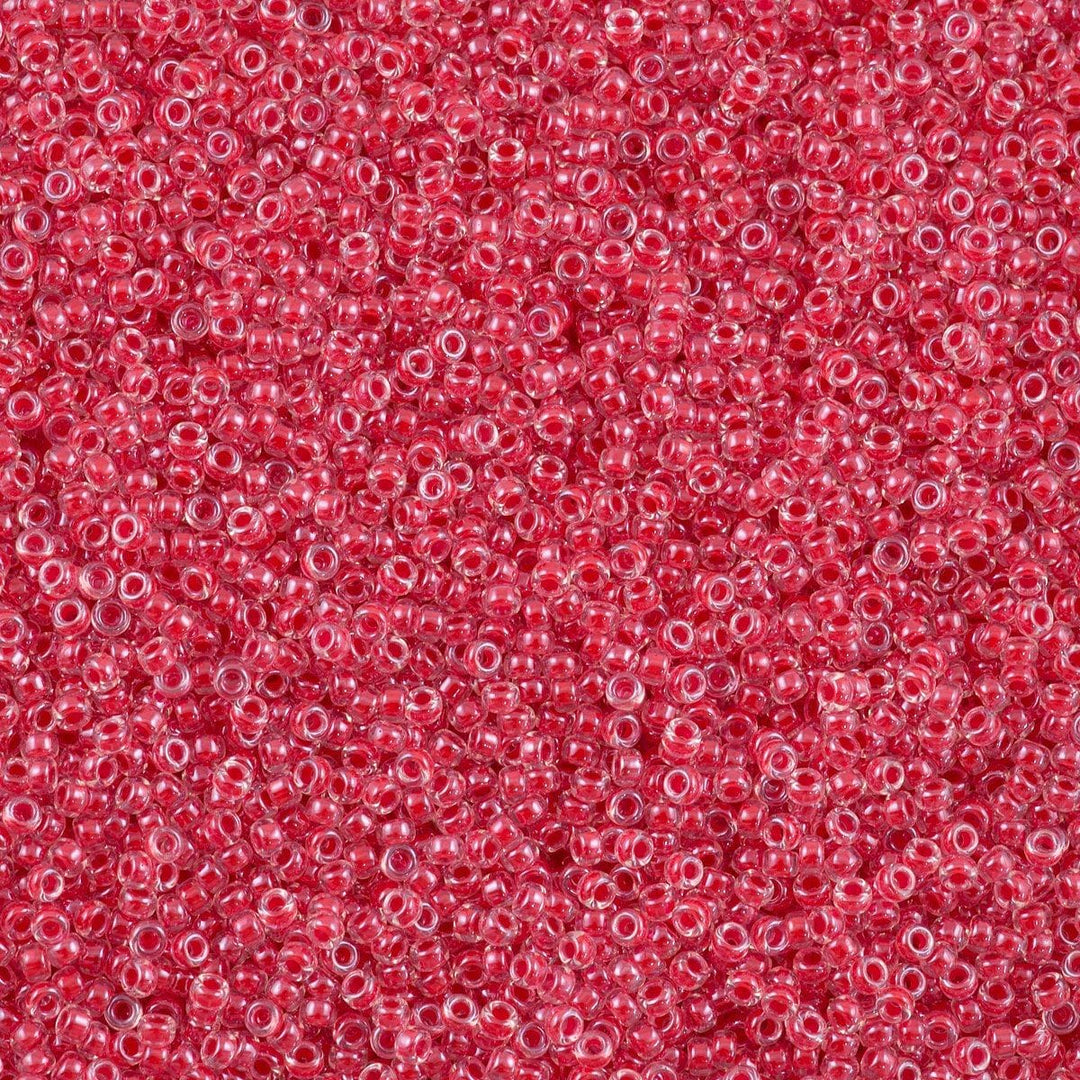 Miyuki Seed Beads 8/0 Coral Lined Crystal, 0226