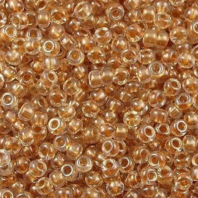 Miyuki Seed Beads 8/0 Sparkle Metallic Gold Lined Crystal, 0234