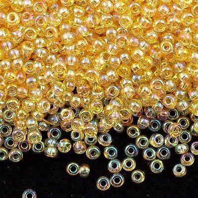 Miyuki Seed Beads 8/0 Transparent Light Topaz AB, 0251 £2.25