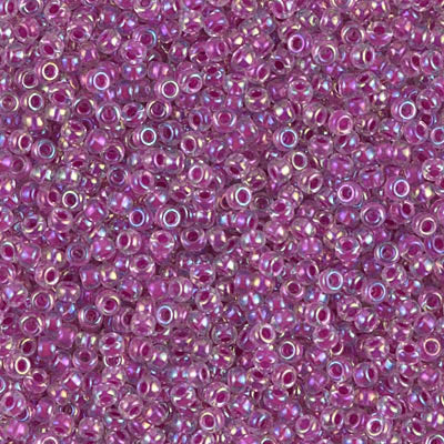 Miyuki Seed Beads 6/0  Raspberry Lined Crystal AB 0264 £2.25