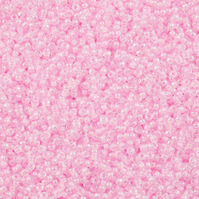 Miyuki Seed Beads 11/0 Pink Lined Crystal AB  ,0272-NEW!!!£1.75