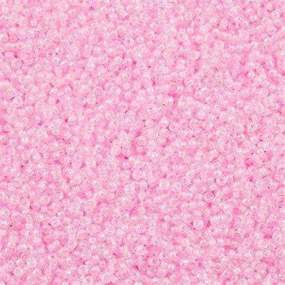 Miyuki Seed Beads 15/0, 0272 - Pink Lined Crystal AB, 10 Gr £2.5