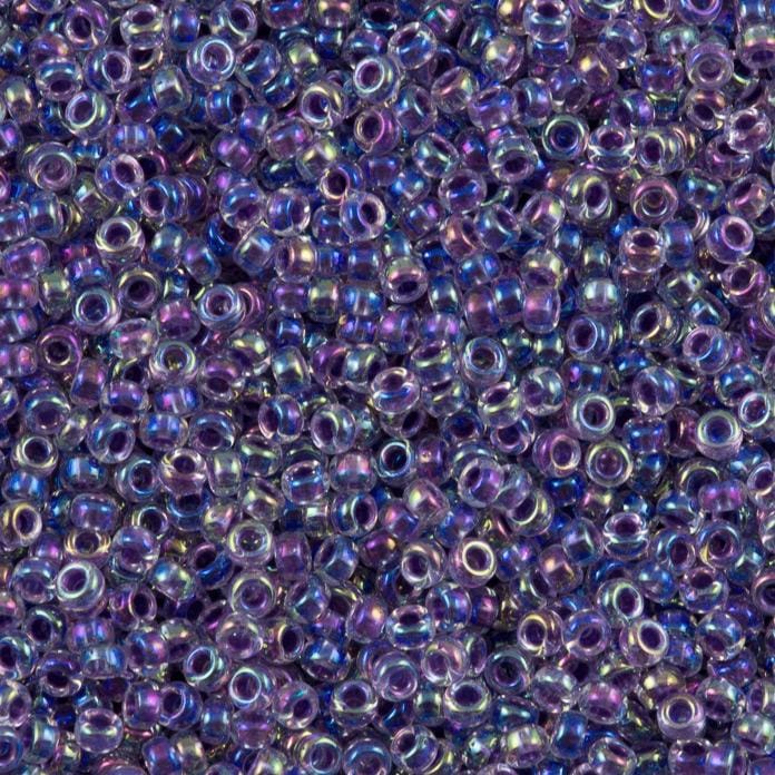 Miyuki Seed Beads 6/0 Amethyst Lined Crsytal AB 0274