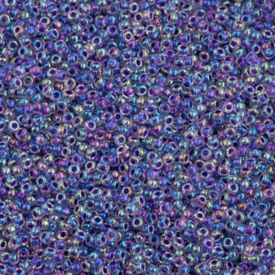 Miyuki Seed Beads 8/0 Amethyst Lined Crystal AB, 0274 £2.5