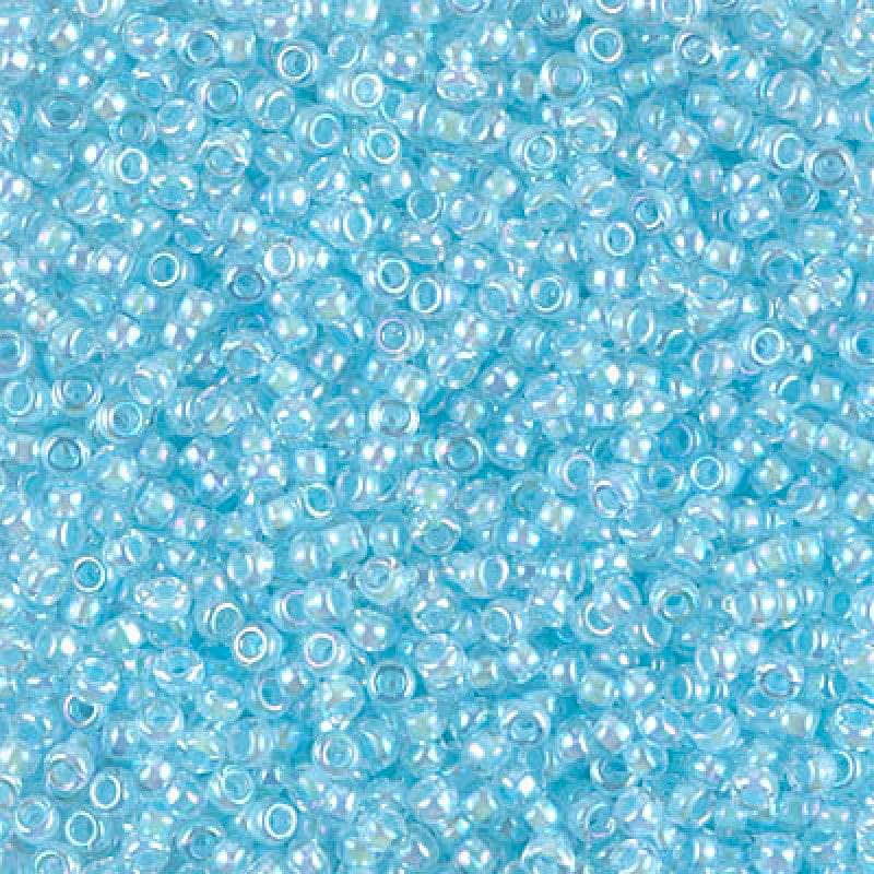 Miyuki Seed Beads 11/0 Aqua Lined Crystal AB ,0278-NEW!!!