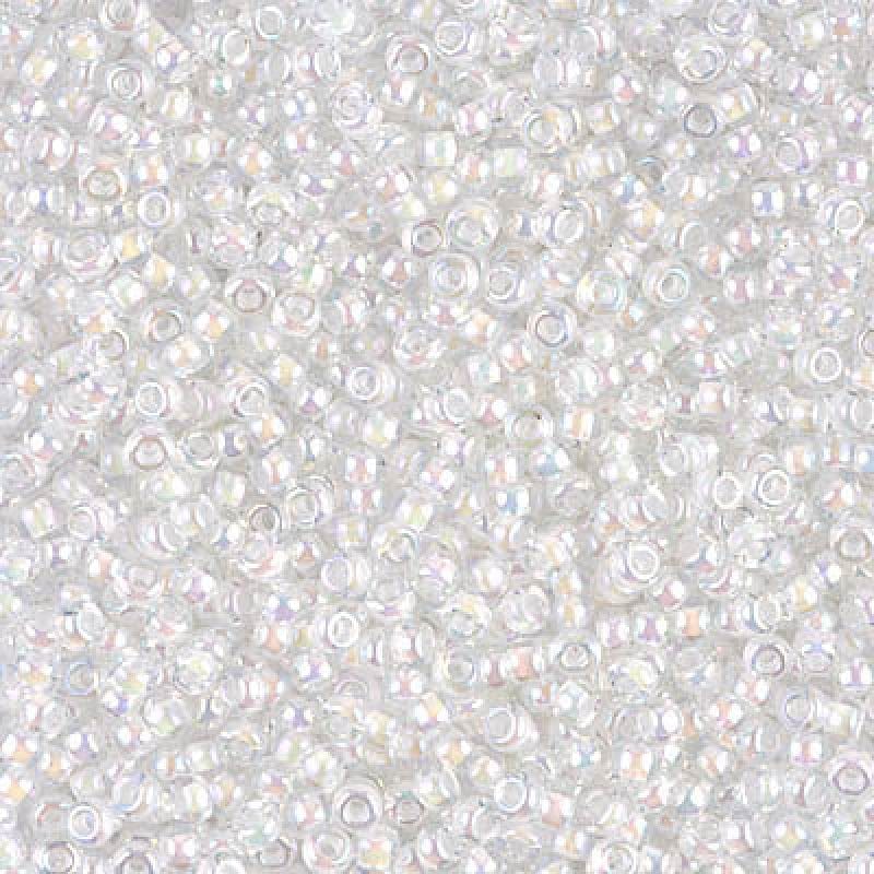 Miyuki Seed Beads 11/0 White Lined Crystal AB  ,0284-NEW!!!£1.75