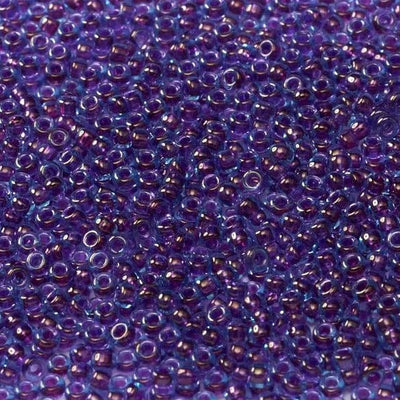 Miyuki Seed Beads 11/0 Fuchsia Lined Aqua Luster  ,0352-NEW!!!£1.75