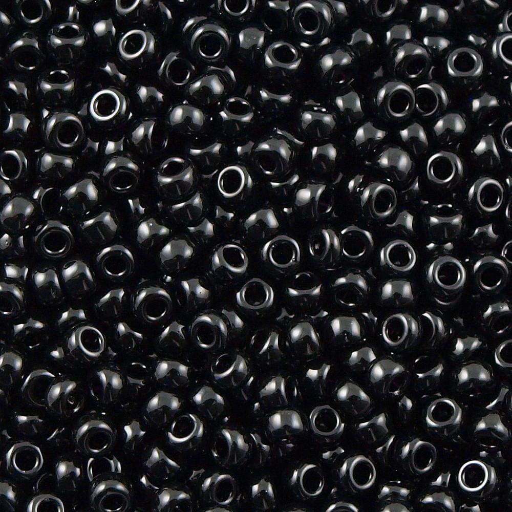 Miyuki Seed Beads 6/0 Black, 0401
