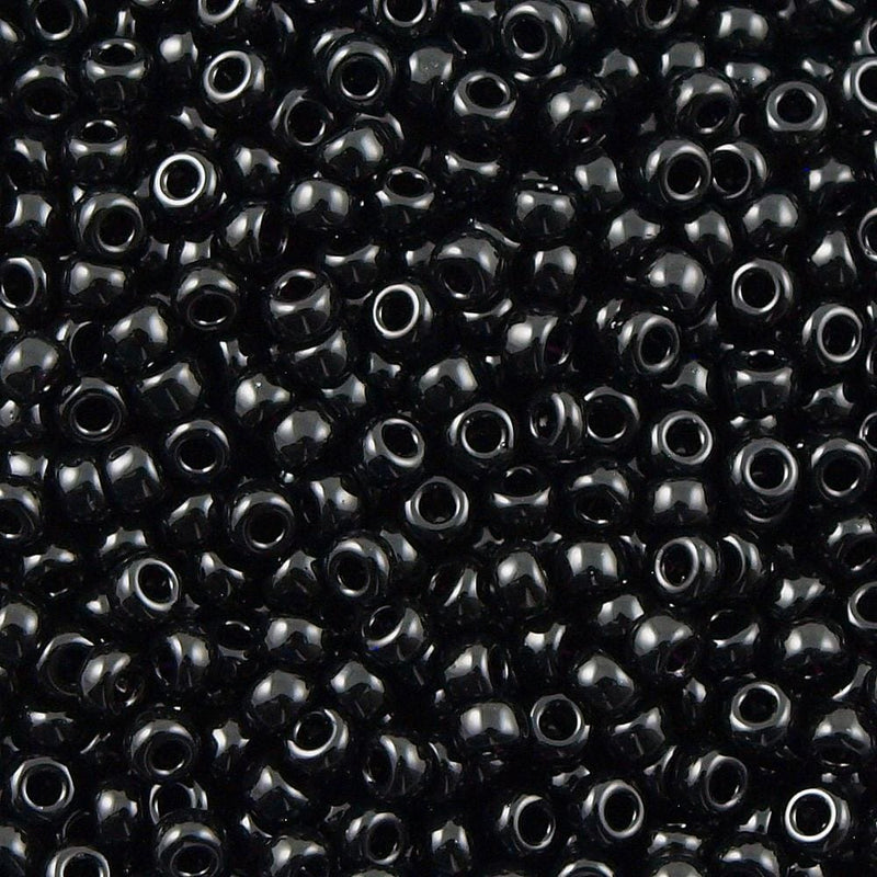 Miyuki Seed Beads 6/0  Black, 0401 £1.75