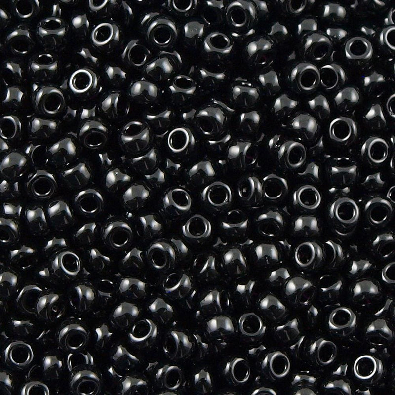 Miyuki Seed Beads 6/0  Black, 0401 £1.75